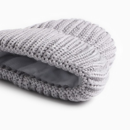 Female Winter hat, gray color, size 56-60-1