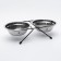 A set of 2 bowls on a stand, 2 x 500 ml, black stand