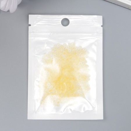 Glass 8/0 "Matte translucent. Yellow" 10 g-2