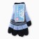 Gloves for a boy, blue color, size 16