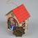 Christmas tree toy "House with the Snow Maiden", from batteries, glow warm white