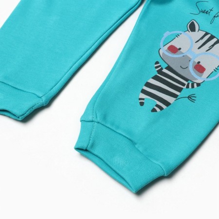 Pants children, turquoise color, height 68 cm-2