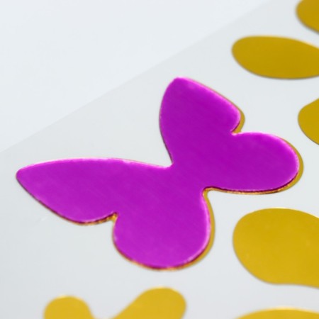 Interior mirror sticker "Fairytale flower" color 61x32 cm-2