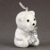 A toy of foam "Bear" with a brilliant bow, 10 cm