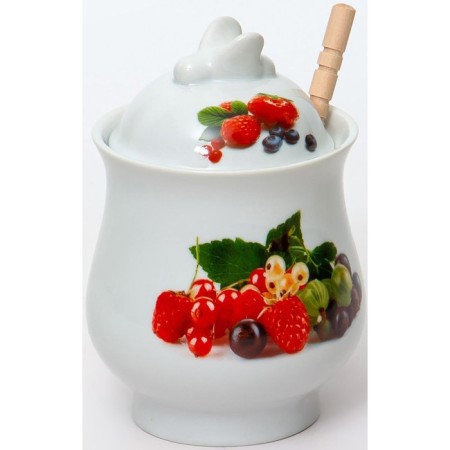 A jar for honey with a spoon GUTERWAHL PARTY TIME "Berries"