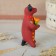 Dymkovo toy "Bear with a flower, with a rooster, with harmony", 11 cm, mix