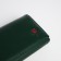 Women's wallet on a magnet, the color is dark green