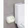 Keeplex Light toilet paper holder, 13.4 × 13 × 12.4 cm, color white cloud