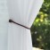 Picked up for curtains "pebbles", d = 3 × 51 cm, dark brown color