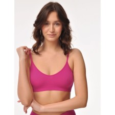 Female top on thin straps in the rubber Mirey Top V-Cutout Spala Stretta, size 42-44, Barbie color