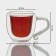 Glass mug with double walls Magistro "Diamond", 200 ml