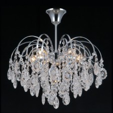 Crystal Crystal Economic light 15540/5cr+Cl, 5x40W, E14, 40x48x48 cm, color chromium