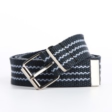 Building belt, width 3 cm, buckle metal, blue/gray color