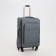 Small suitcase 24 "On the zipper, code castle, with extension, the color is gray