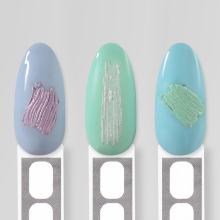 Nail stickers "pastel colors", voluminous, multi -colored-3