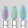 Nail stickers "pastel colors", voluminous, multi -colored