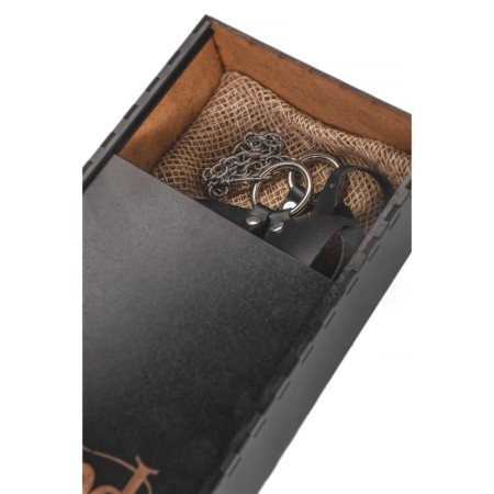 PECADO BDSM-cheese-shepherd, leash and carbine, genuine leather, black color-6