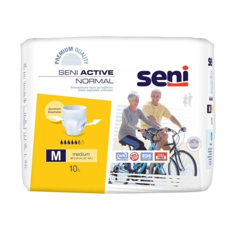 Half panties for adults, Seni Active Normal Medium, 10 pcs.