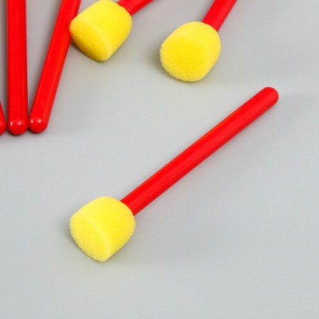 Set of drawing brushes - sponge, 8 pcs 10x2 cm-2