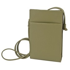 Women's bag B2812-02140, green color, genuine leather, 13x6x22 cm