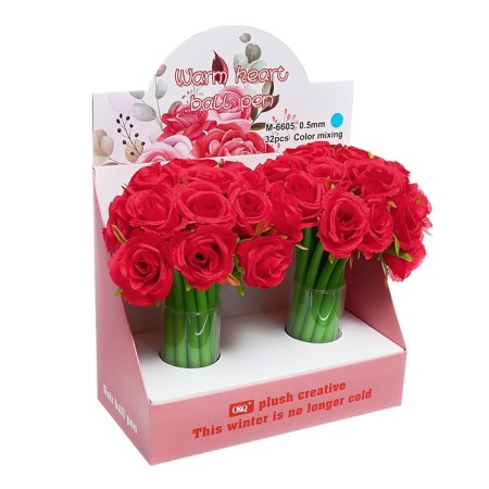 Handle flower, gel "rose", joke (barcode on the piece)-12