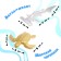 Set of marine animals "Sea World", 8 figures, decor