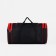 Road bag, 3 parts on lightning, external pocket, long belt, black/red color