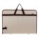 Folder for drawings and drawings A2, 640 x 450 x 30 mm, with handles, textile, estado, with pocket, beige/brown