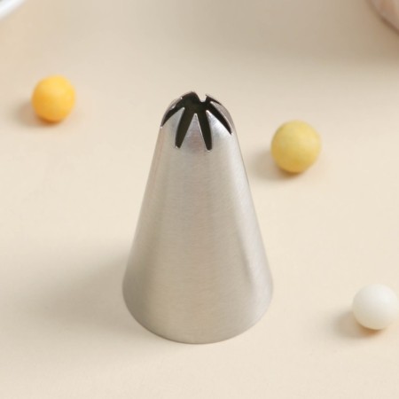 Confectionery nozzle "Closed star", D = 3 cm, exit 0.3 cm, stainless steel-2