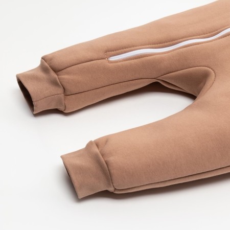 Combineson with a hood of crumbs, I am Basic Line, height 80-86 cm, brown-6
