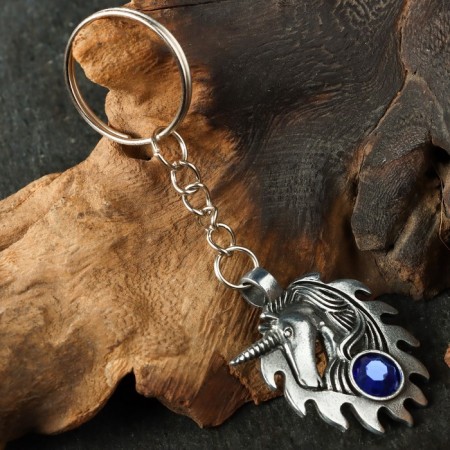 Protective amulet "Unicorn", 30x32mm, metal-6