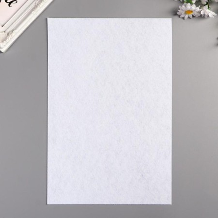 A set of hard felt Astra (3 pcs) "White" 1 mm 160g 20x30 cm-2
