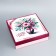 The box is folding, the lid is, “Bouquet of flowers”, 30 x 30 x 8 cm without a window