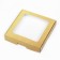 Self -charged box, with a window, gold, 16 x 16 x 3 cm