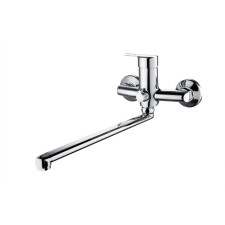 Bath mixer RMS SL132-006E, single-leaf, swivel spout, with shower set, chrome 431890
