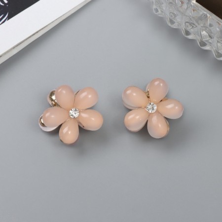Hair crab "Muriel" (set 2 pcs) 2 cm, pink