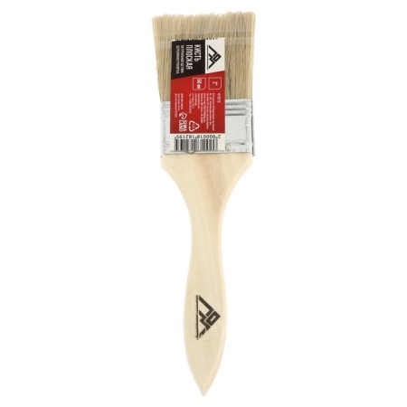 Brush flat scrap, natural bristles, wooden handle, 2 ", 50 mm-5