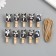 Decor for creativity tree "Procher. Buldozhka" set 10 pcs 4.2x1.2x1.2 cm