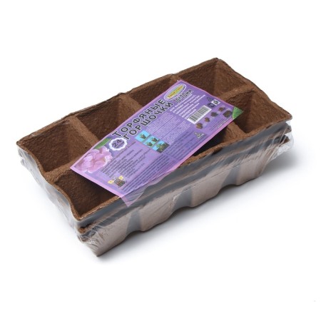 Peat cassette, 8 cells of 200 ml, 7 × 7 cm, set 3 pcs.-7