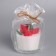Candle in a glass "Berries", with decor