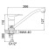 Accoona A4161 kitchen mixer, one -leaf, with nut, silumin, chrome