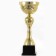 Cup 134b, award figure, gold, plastic stand, 31.3 x 11.8 x 9.2 cm.