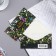 Money envelope "On Birthday!" cutting, black background, flowers, 8.3x16.7 cm
