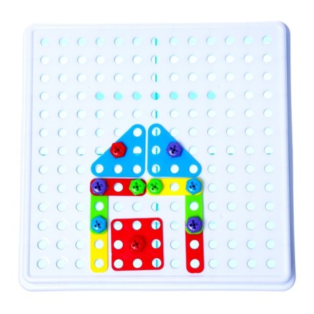 Constructor "Bolt Mosaic: Fantasies", with a screwdriver and base, 180 parts-3