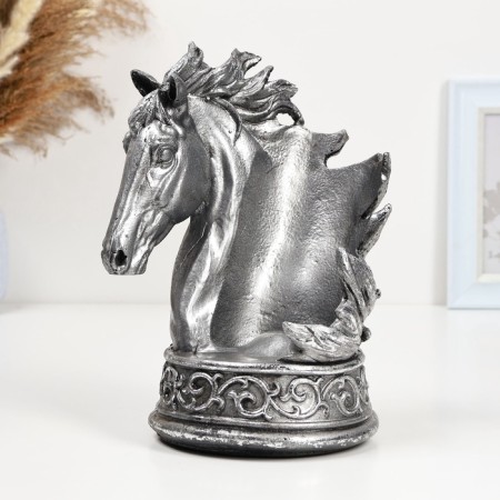 A stand for a bottle "Horse" 25x15x20cm, silver silver-1