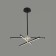 Ceiling lamp Lumion. Parker, 56W, LED, 165 mm, black color, gold