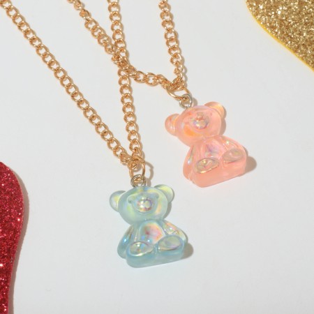 Kuulons Demetrotes "Choselka" marmalade bears, blue-pink color in gold