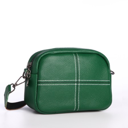 Women's bag with lightning, green color-3