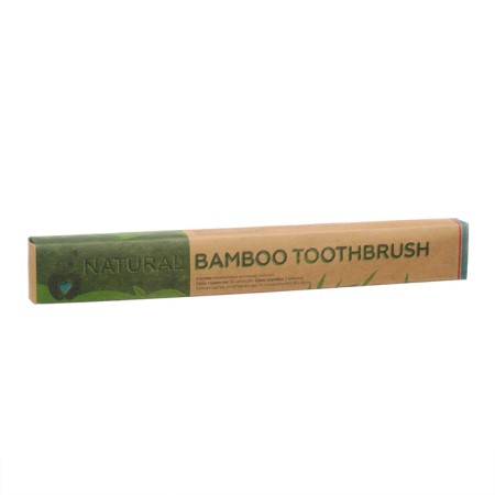 Bamboo toothbrush soft, 10 pieces, mix of flowers-25