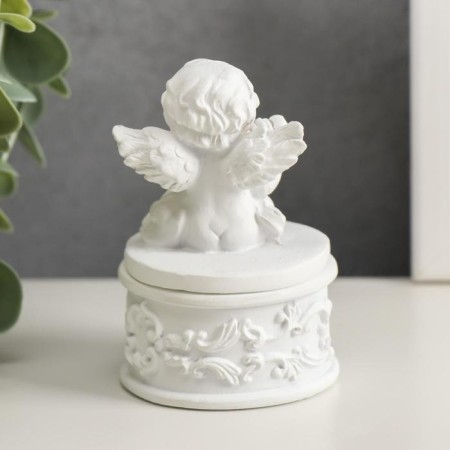 Polystone box "Snowty Angel Musician" MIX 5.5x5x8.5 cm-4